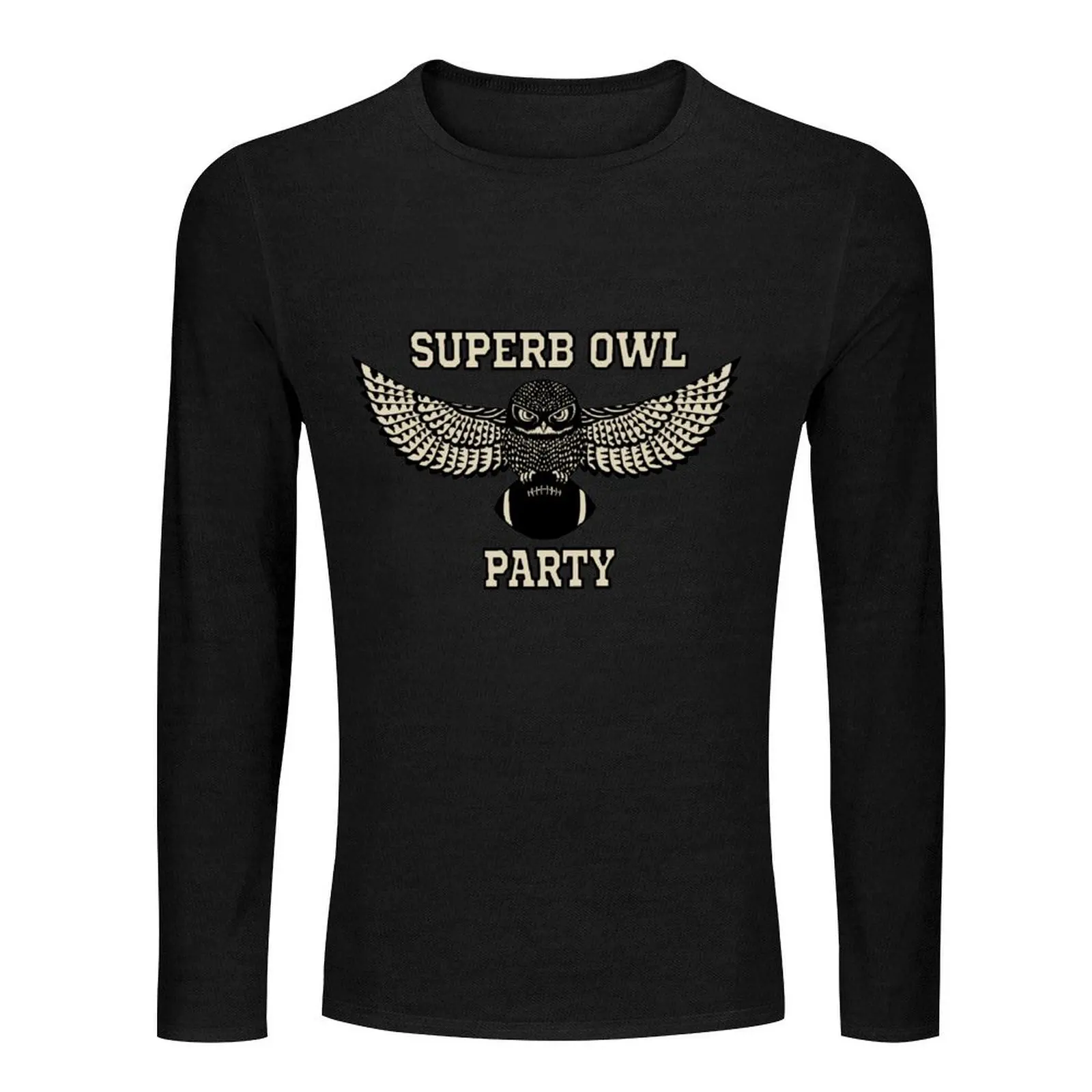 SUPERB OWL PARTY Long T-Shirt black t shirt quick-drying t-shirt mens champion t shirts