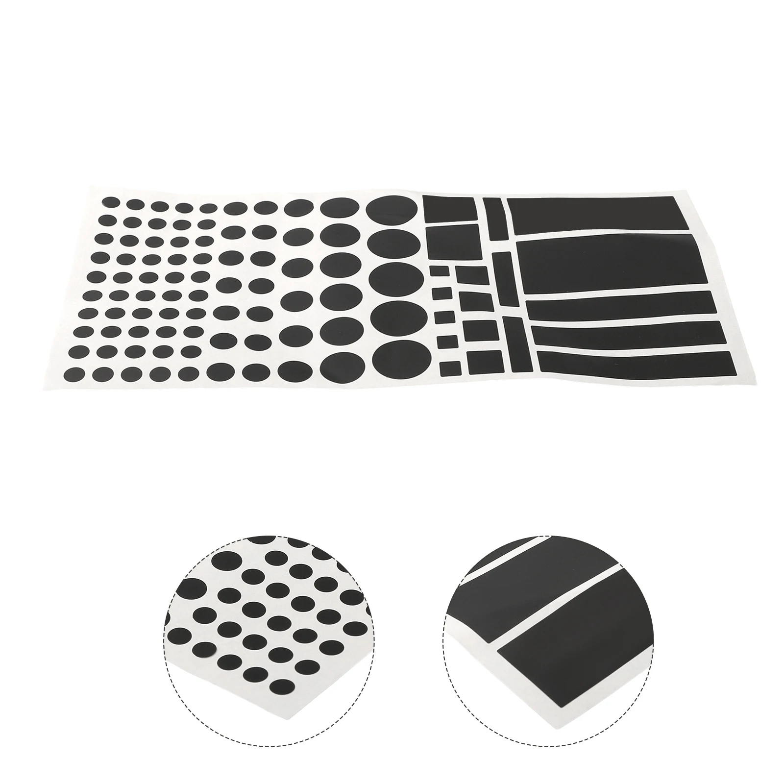 1 Sheet Car Light Dimming Stickers 8x4inch Light Blocking Black PVC Stickers For Car Dimmable Light LED Cover Stickers