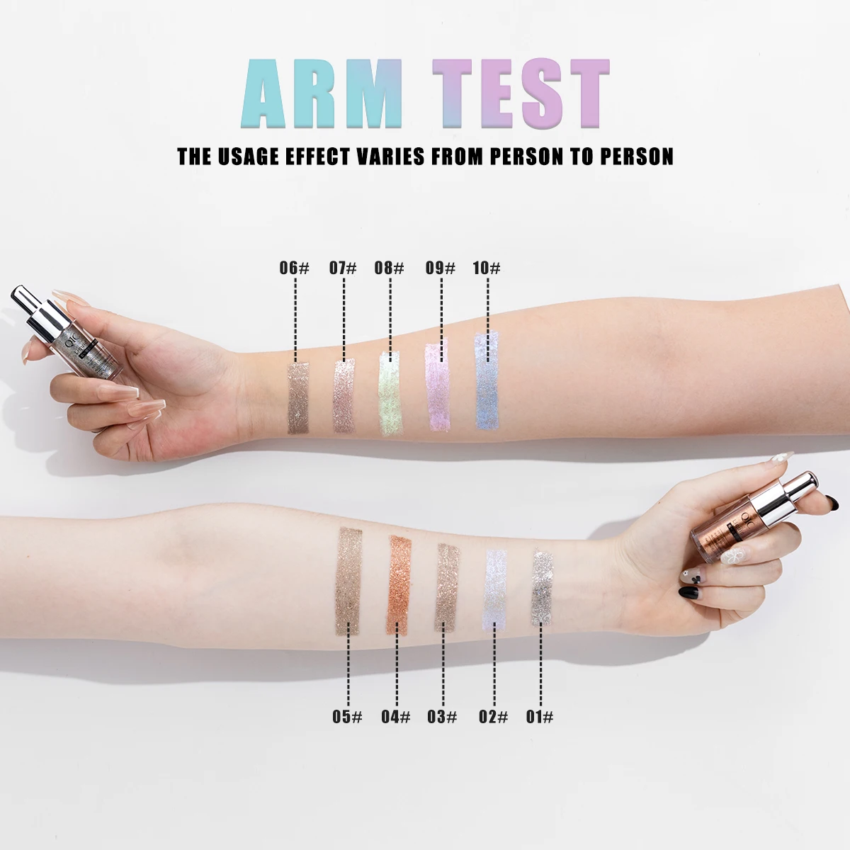 Ombretto liquido QIC Ombretto liquido fine luccicante ad alta luce delicato tutto con influencer