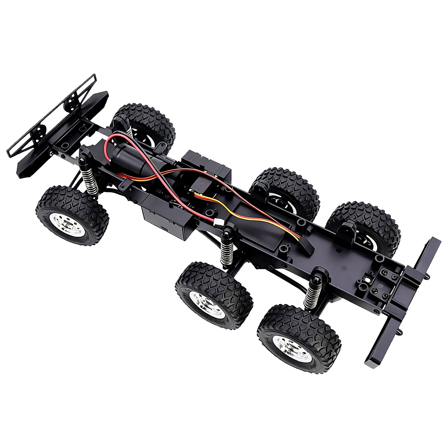6WD Chassis Geassembleerd Frame Met Dubbele Versnellingsbak Servo 370 Motor As Bumper Schokdempers Voor JJRC C8823 1/18 6x6 Off-Road RC Auto