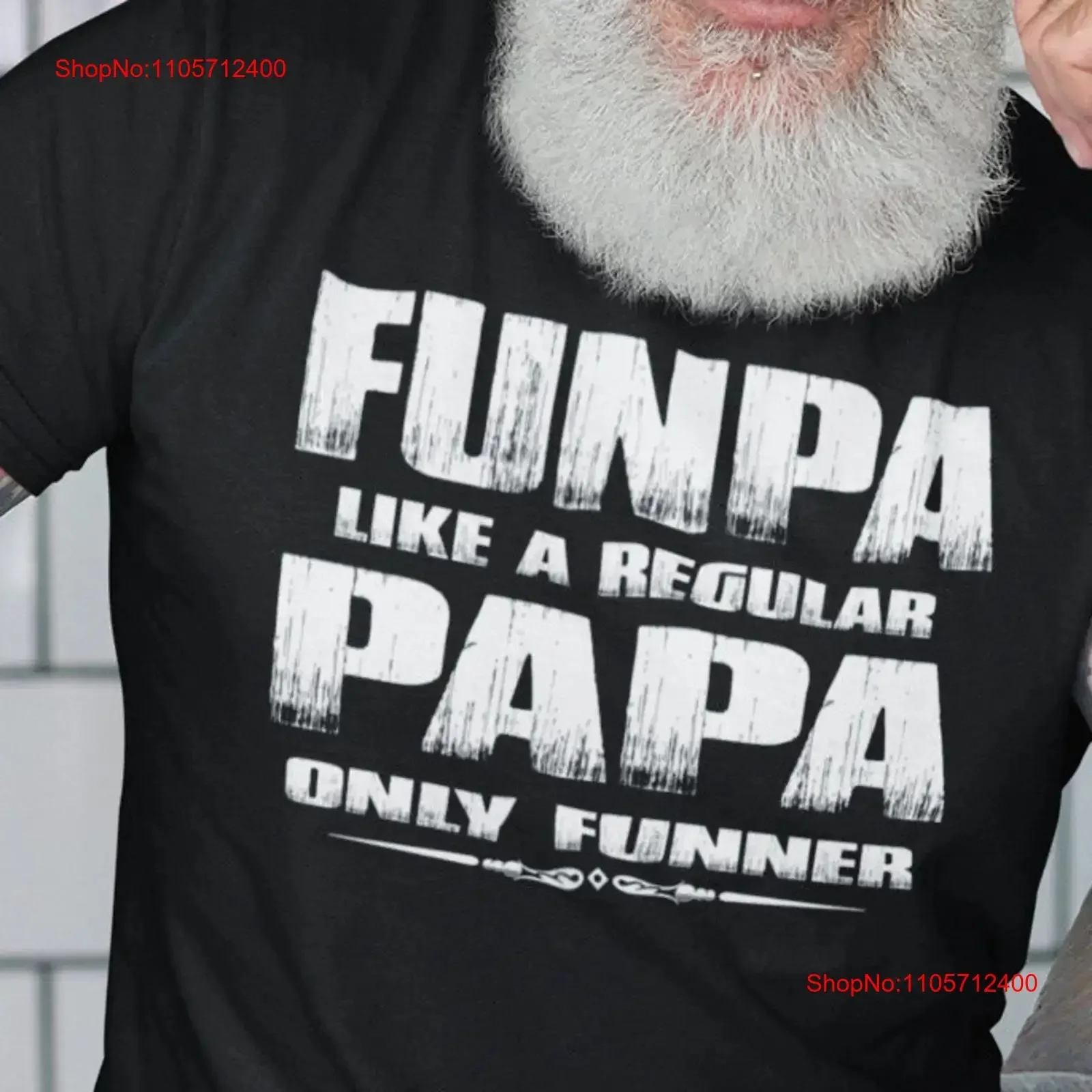 Funny Papa T Shirt Funpa For vintage Washed Versatile Breathable Soft homme fashion Slightly streetwear Casual Comfortable