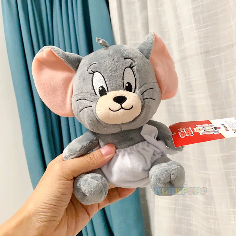 Original Tuffy Series Plush Doll Tom and Jerry Plush Toys Cute Tom Cat Throw Pillow Doll Tefie Mouse Action Cartoon Doll