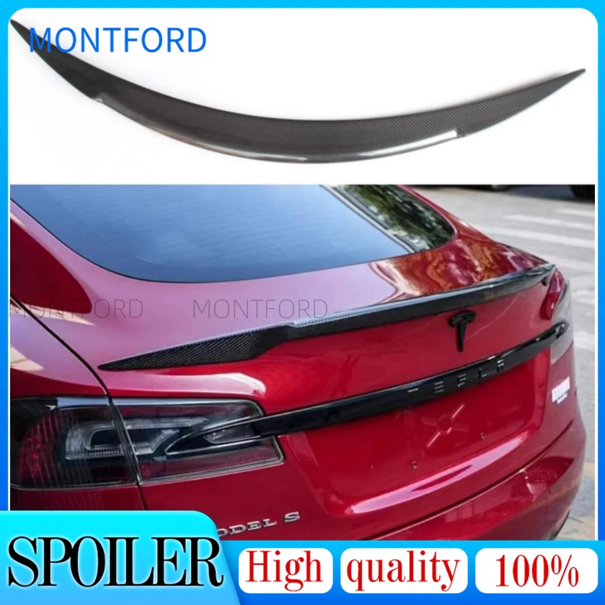 

Автомобильный Стайлинг для Tesla Model S 4 Door Sedan 2012 2013 2014 2015 2016 Авто углеродное волокно задний Багажник крыло губа спойлер