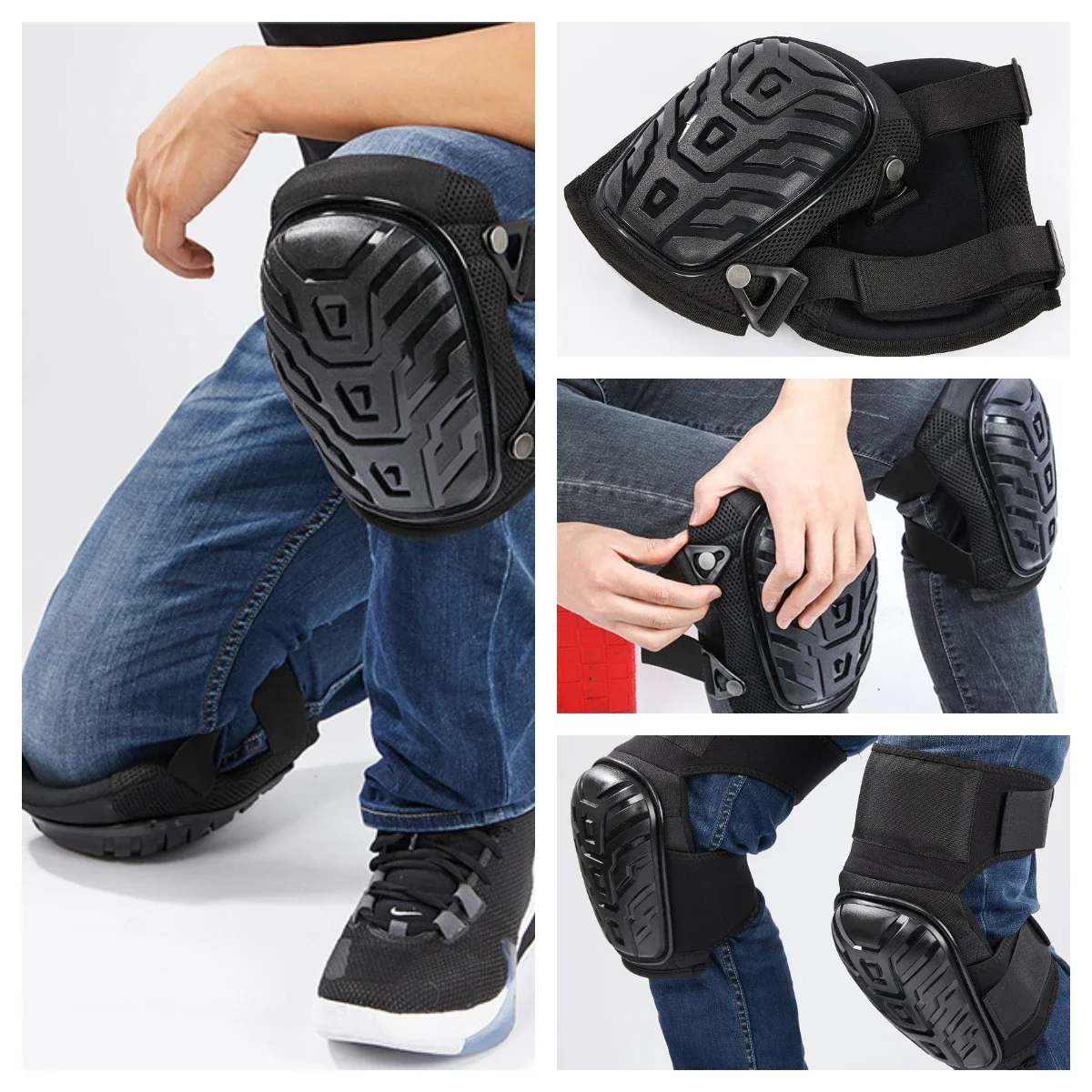 1 Pair of Durable Industrial Grade Knee Protectors for Kneeling Work, Outdoor Forest Wear-resistant and Shock-absorbing