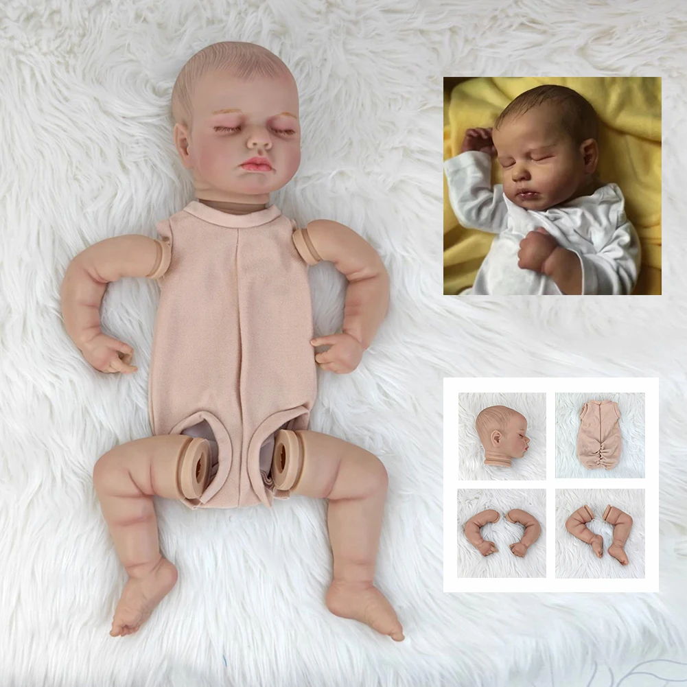 22inch Already Painted Kits Finished Reborn Doll Size Marley Very Lifelike Baby Doll with Many Details Veins