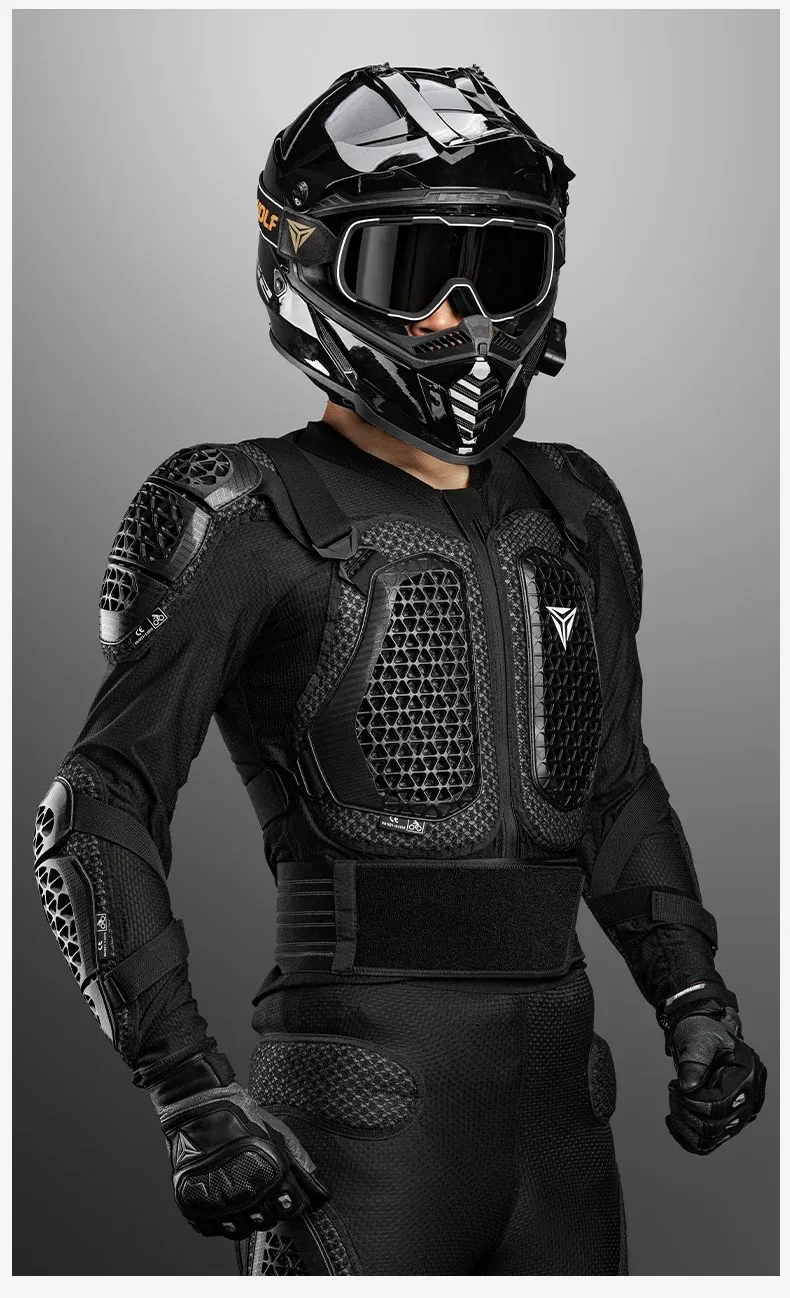 Motorradjacke Herren Damen Motorrad Ganzkörperpanzer Jacke Moto Turtle Motocross Racing Jacke CE-geprüfte Schutzausrüstung – Detail 5