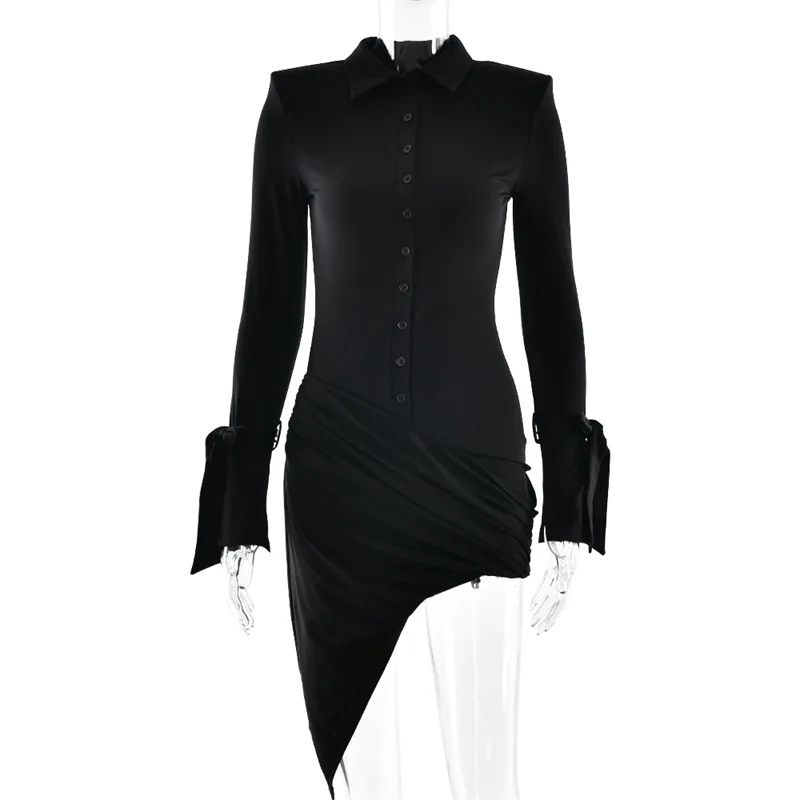 Vestido de noche Sexy de terciopelo negro con abertura alta, vestido elegante de malla sin espalda, vestido de fiesta con hombros descubiertos a la moda ​   2025 más nuevo en stock