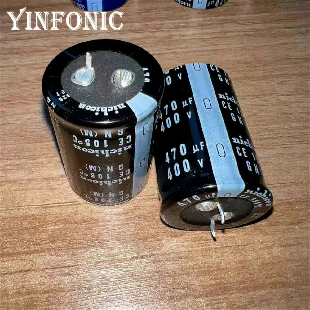 1 Stück 470uF 400V Nichicon GN Serie 30x45mm 105 ° C 400V470uF Aluminium-Elektrolyt-Kondensator – Detail 2