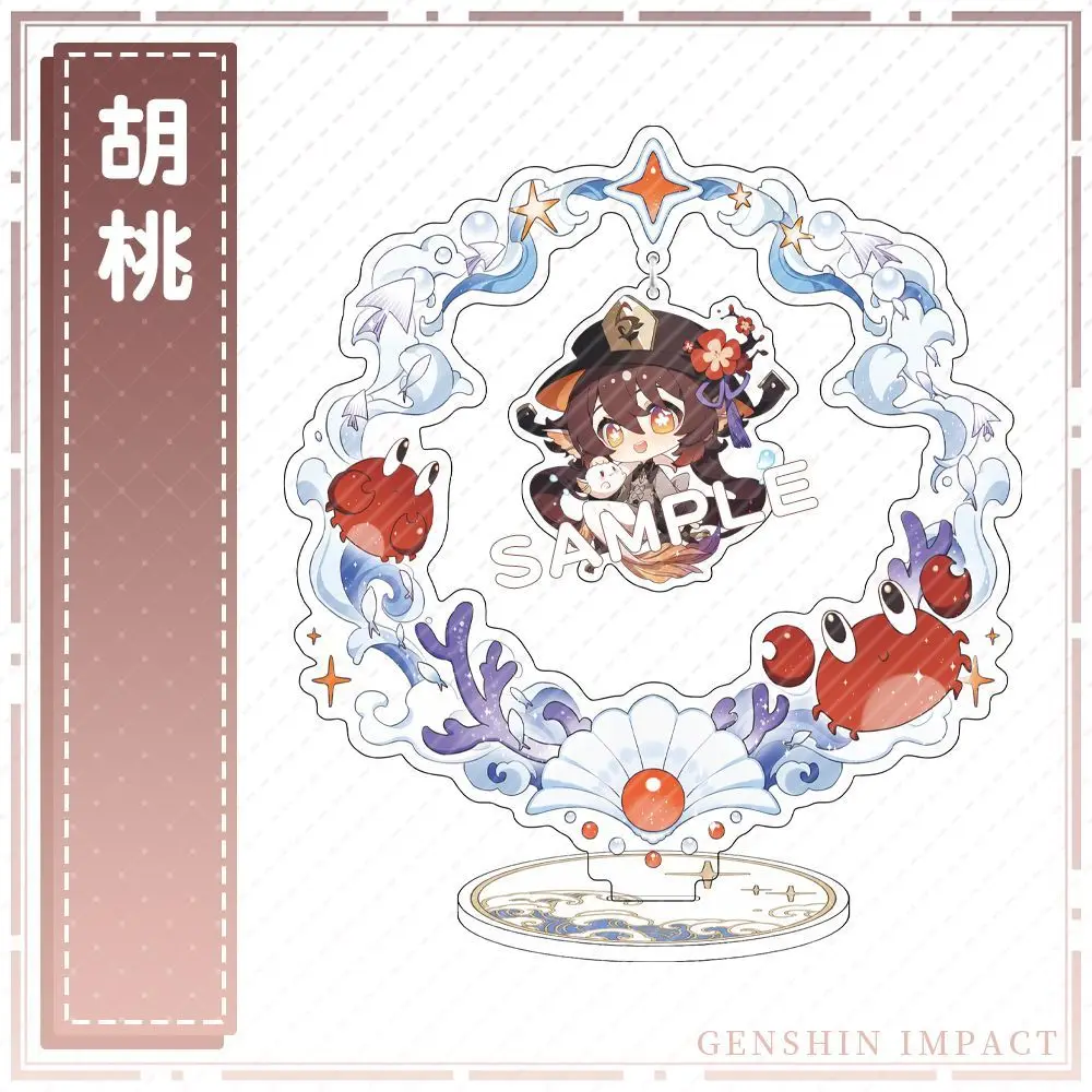 حامل أكريليك أنيمي بتأثير من Genshin ، لوحة موديل قائمة ، عرض مكتبي ، زينة ، الدعائم ، هدية ، Furina de lee ، Klee ، تأثيري