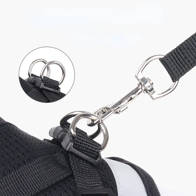 Pet Leash Undershirt Type Harness Breathable Reflective Adjustable Chest Harness Outdoor Dog Carrying Supplies