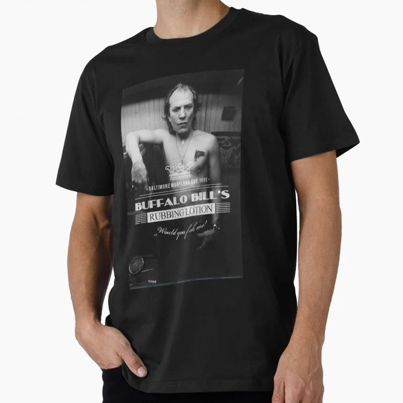 

Buffalo Bill's Rubbing Lotion Social distancing The Silence of the Lambs serial killer Scary halloween T shirt Large size Tops
