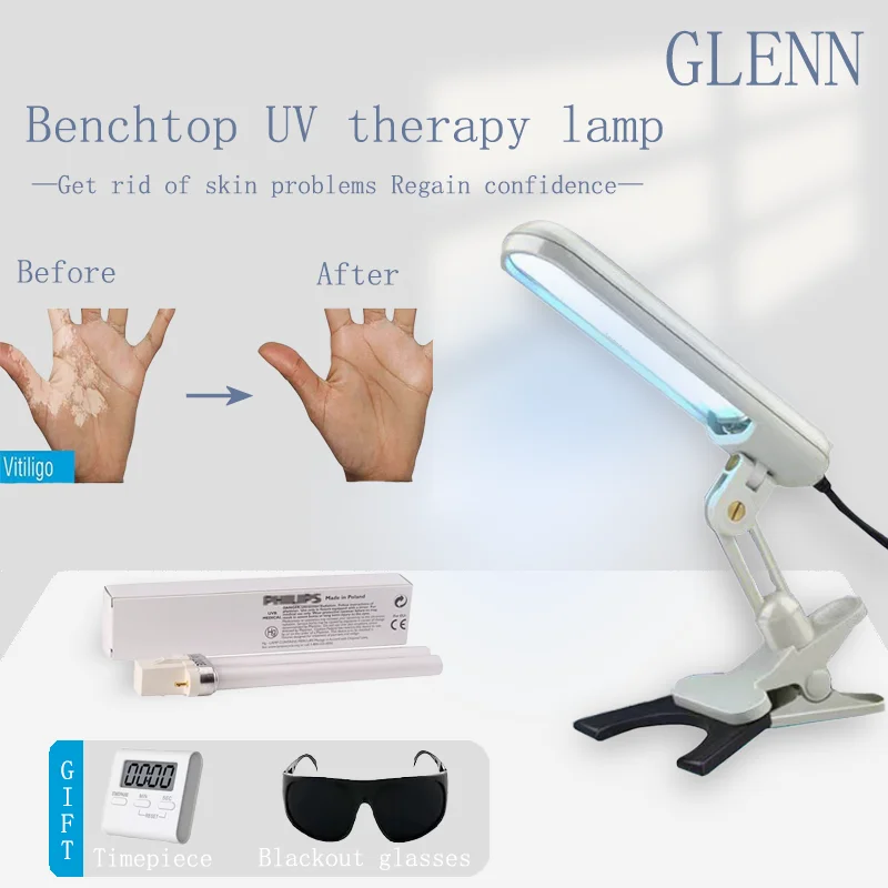 311nm Ultraviolet Phototherapy Instrument Therapy For Vitiligo UVB Lamp treament Vitiligo Psoriasis White Spots Skin Disease