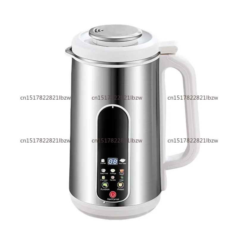 Stainless Steel Multi-functional Large-capacity Household Soybean Milk Machine, Wall Breaker, Cooking Machine 110v