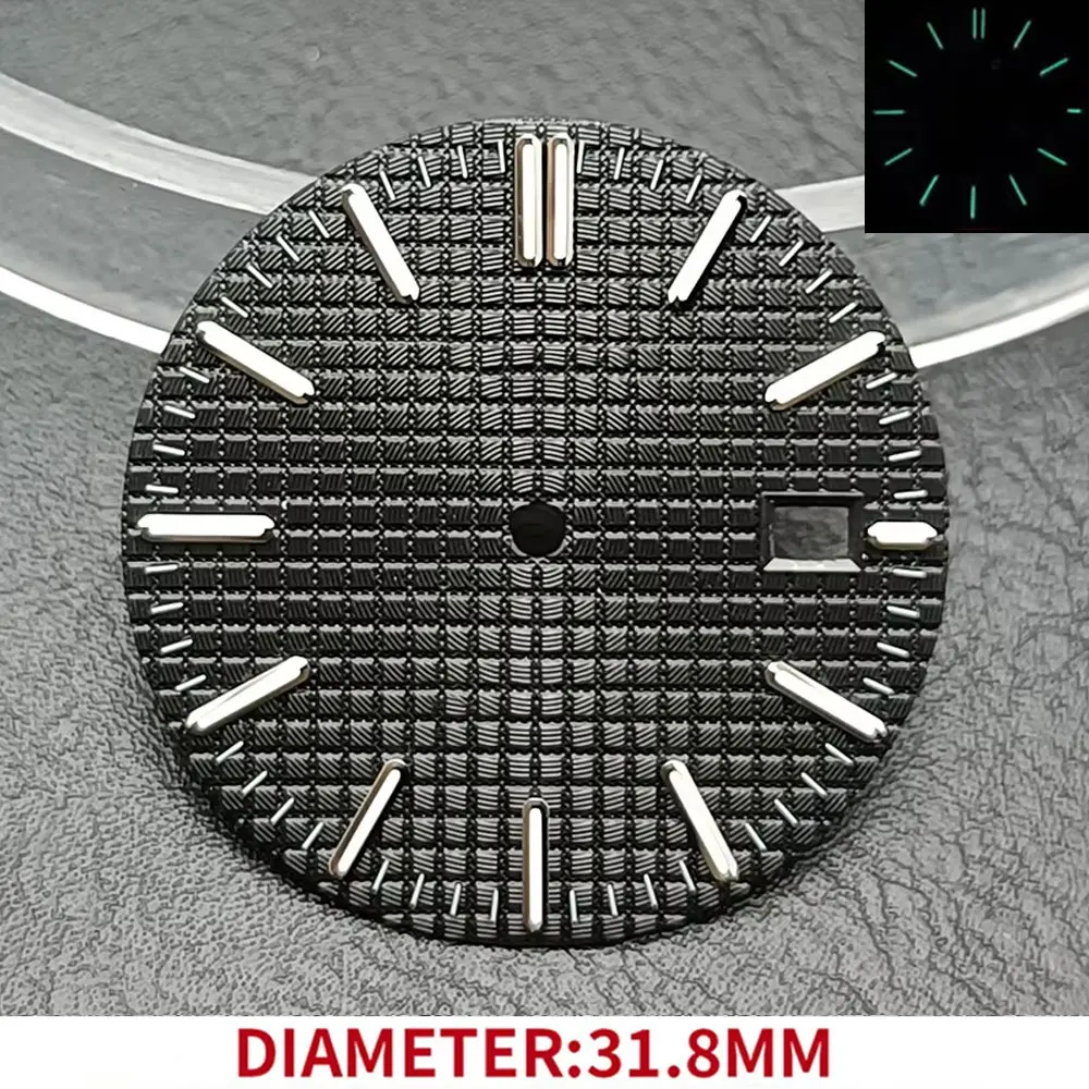 قرص ساعة معقمة لساعة اليد ، تقويم فردي ، قرص معدل ، إكسسوارات حركة NH35 ، قطر #5