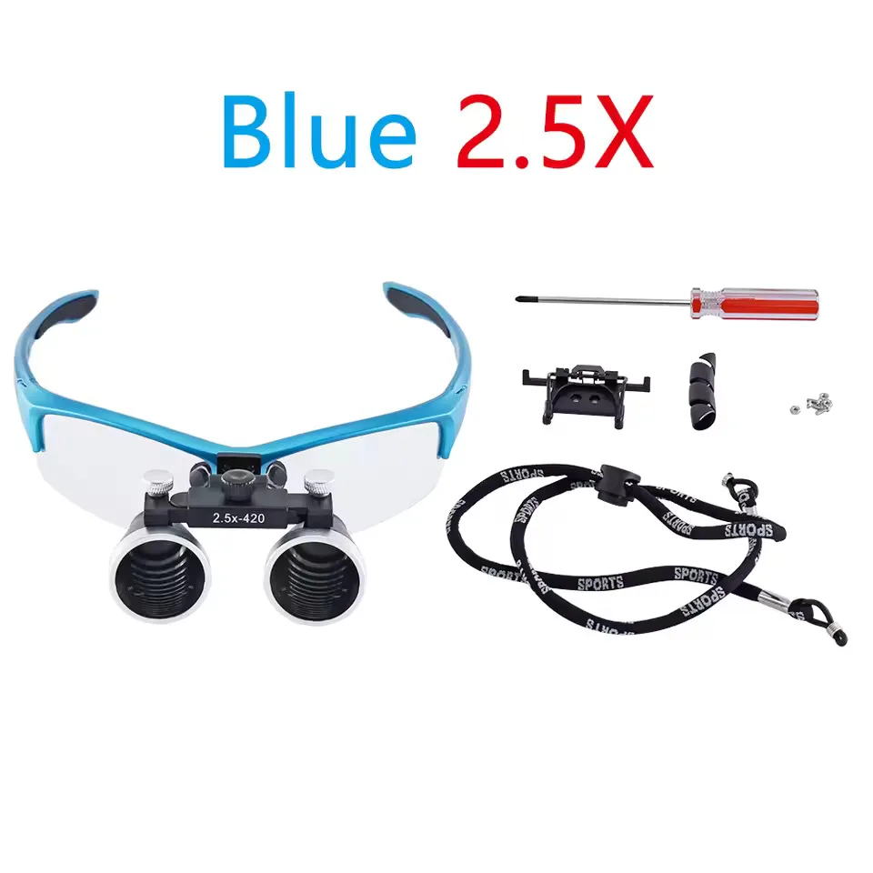 Colorful Dental Loupe 3.5X/2.5X Magnification Binocular Surgery Surgical Magnifier Medical Operation Loupes