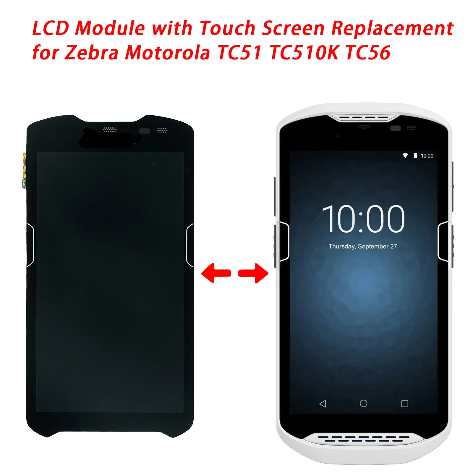 

LCD Module with Touch Screen Digitizer For Zebra TC51 TC510K TC56 TC56dj TM050JDHG33