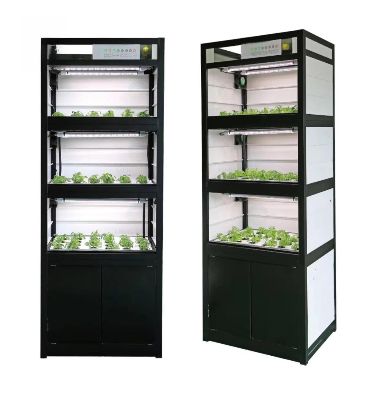 

Hydroponic System Vertical Cabinet Deep Water Kit Customized Modular Movable Planting Kit for Lettuce Office and Greenhouse