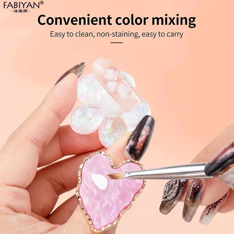 Anel de dedo de resina paleta de cores de unhas para misturar unhas gel cor maquiagem expositor paleta de esmalte feminino ferramentas de maquiagem