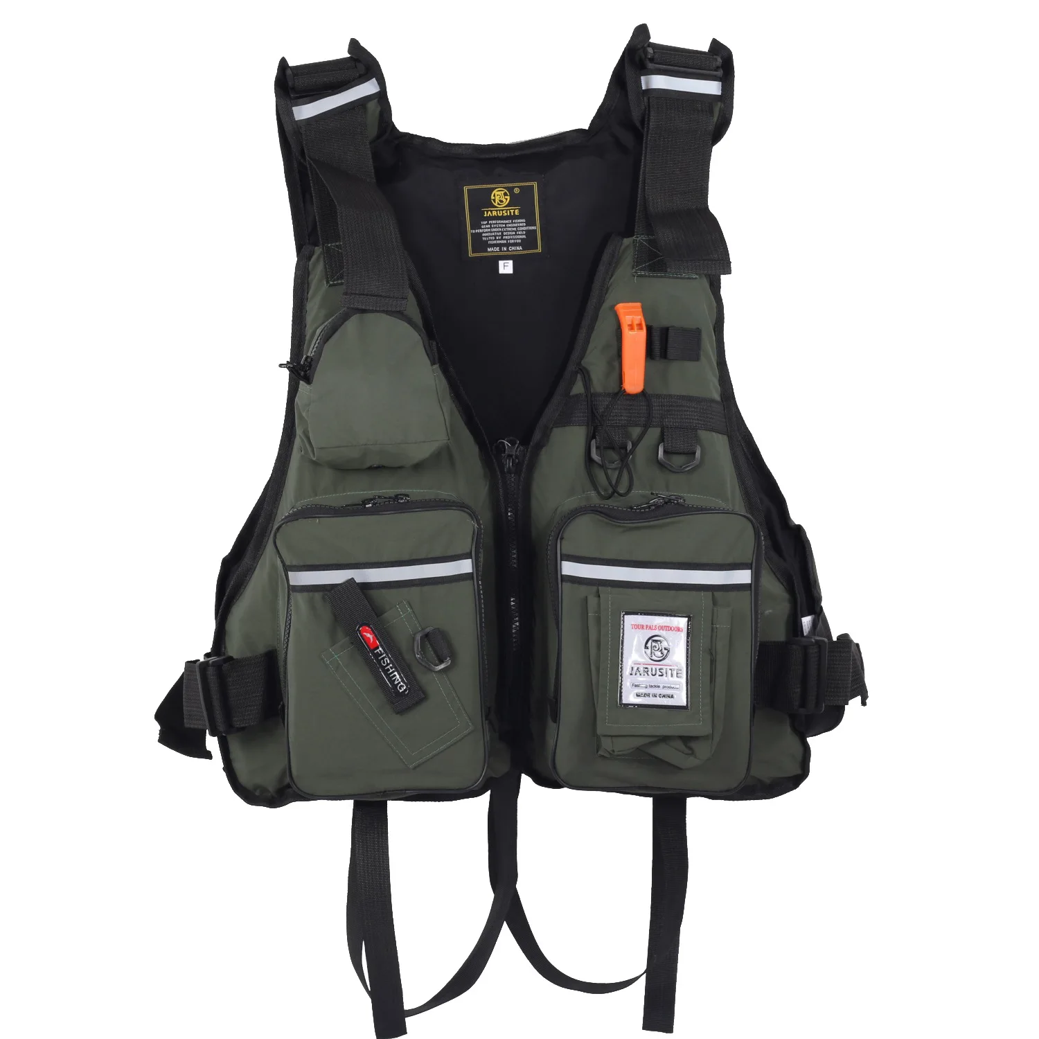 

Men Professional Life Jacket Buoyancy Suit Portable Fishing Vests Multi-Pockets Waterproof Sea Fishing Adjustable Vest 2024 New