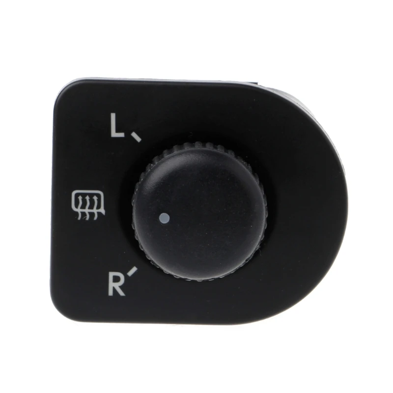 Wearproof Car Side Mirror Switch Replacement 1J1959565F Black Adjust Button Knob Replacement Easy to Install