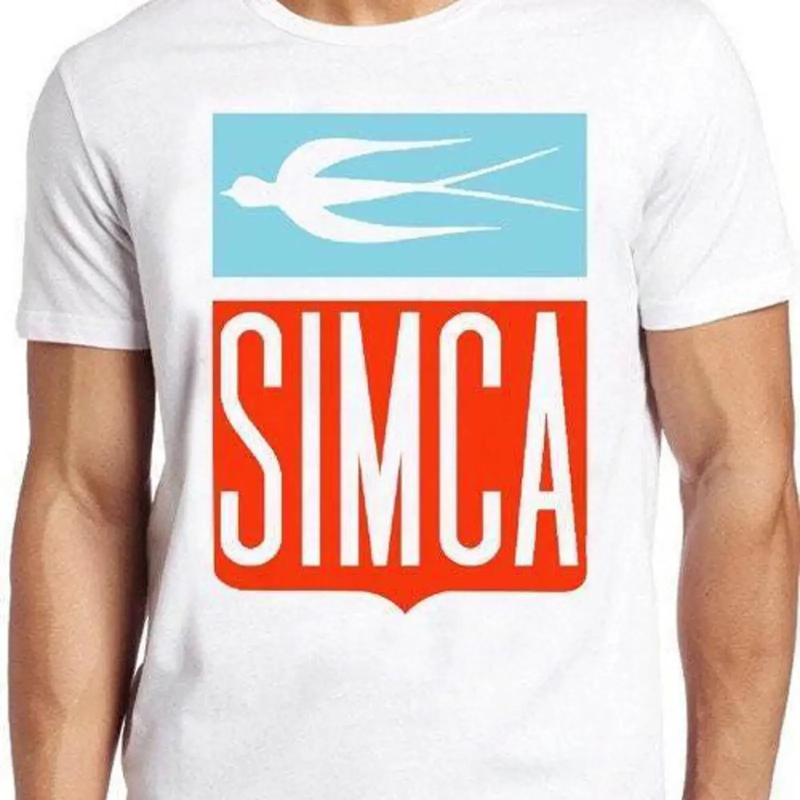 Simca Logo T Shirt B3002 French Car Maker Retro France Cool  vintage Washed Soft Breathable Unisex Stylish Versatile Stretched