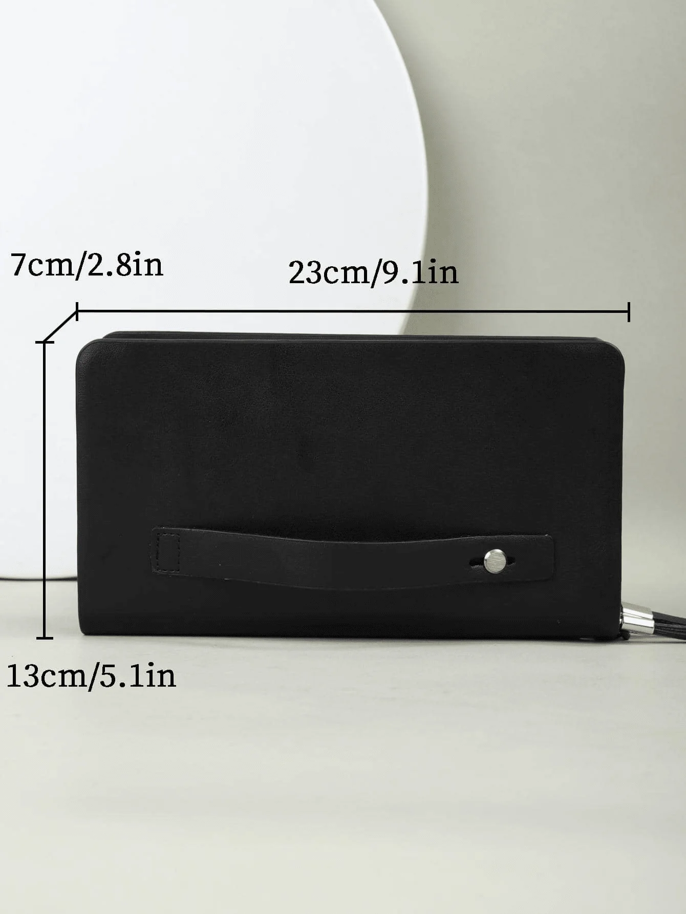 Fashion Vintage Men\'s Clutch Bag Double Zipper Large Capacity Multi-Card Slots Business Handbag Iphone Wallet Perfect