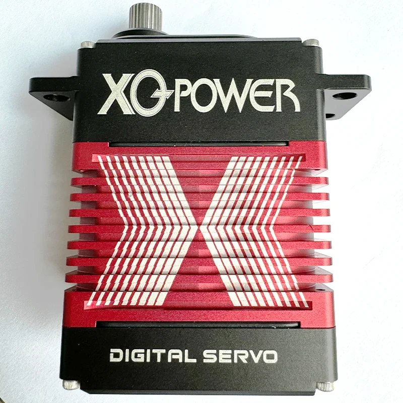 2026400KG 450kg 500kg High Voltage CNC Aluminium Shell Metal Gear Brushless 1/5 Scale Giant Servo for Large Models Rc Servo