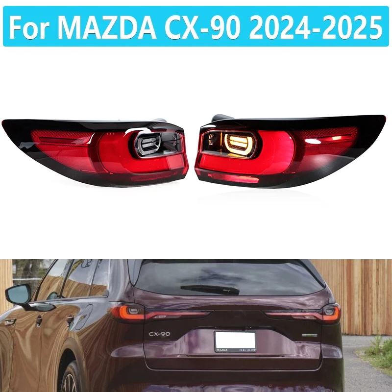 LED Rear Tail Light For MAZDA CX90 2024 2025 Car Signal Brake Lamp