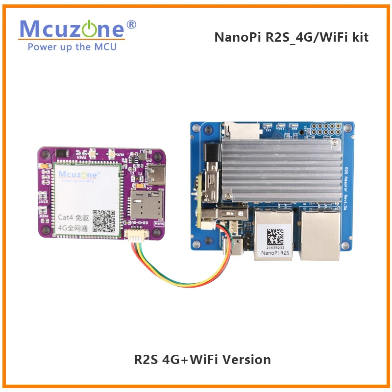 Imagem -02 - Kit Router Nano pi R2s Router Mifi Módulo 4g Lte Cat4 Driver- Rtl8811 4g Mais Wifi