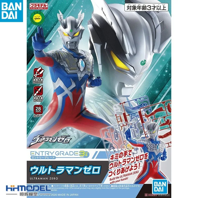 

Bandai Ultraman Anime Figures Model Kit Zero Ultraman RISE Action Figure Building Kit Collectibles Toys for Boys Gift
