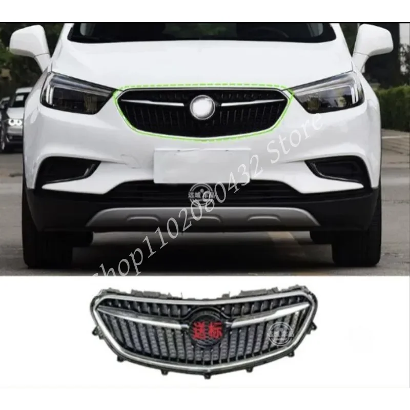 Chrome Front Upper Bumper Hood Radiator Grill Grille New Fit for Buick Encore 2017-2018 1PC Racing Grills