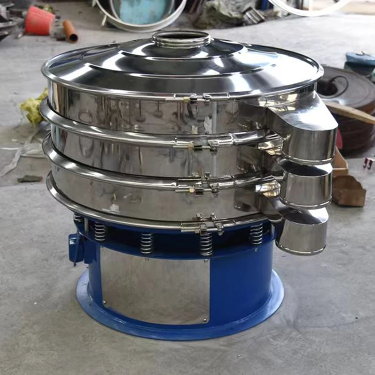 

Stainless Steel Industrial Round Vibration Powder Sieve Machine Cassava Flour Vibrating Separator Screen