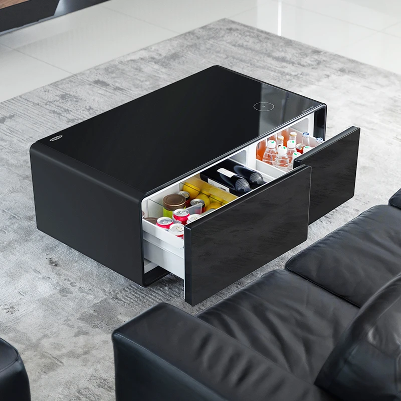 2025 Smart Coffee Table Smart Refrigerator with Wireless Charging Multifunctional Small Refrigerator Furniture