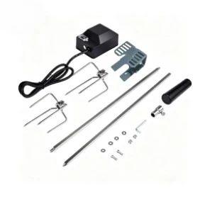 1, Color: Silver, Material: Stainless Steel, British Standard AC220V Electric Grill, BBQ Tools