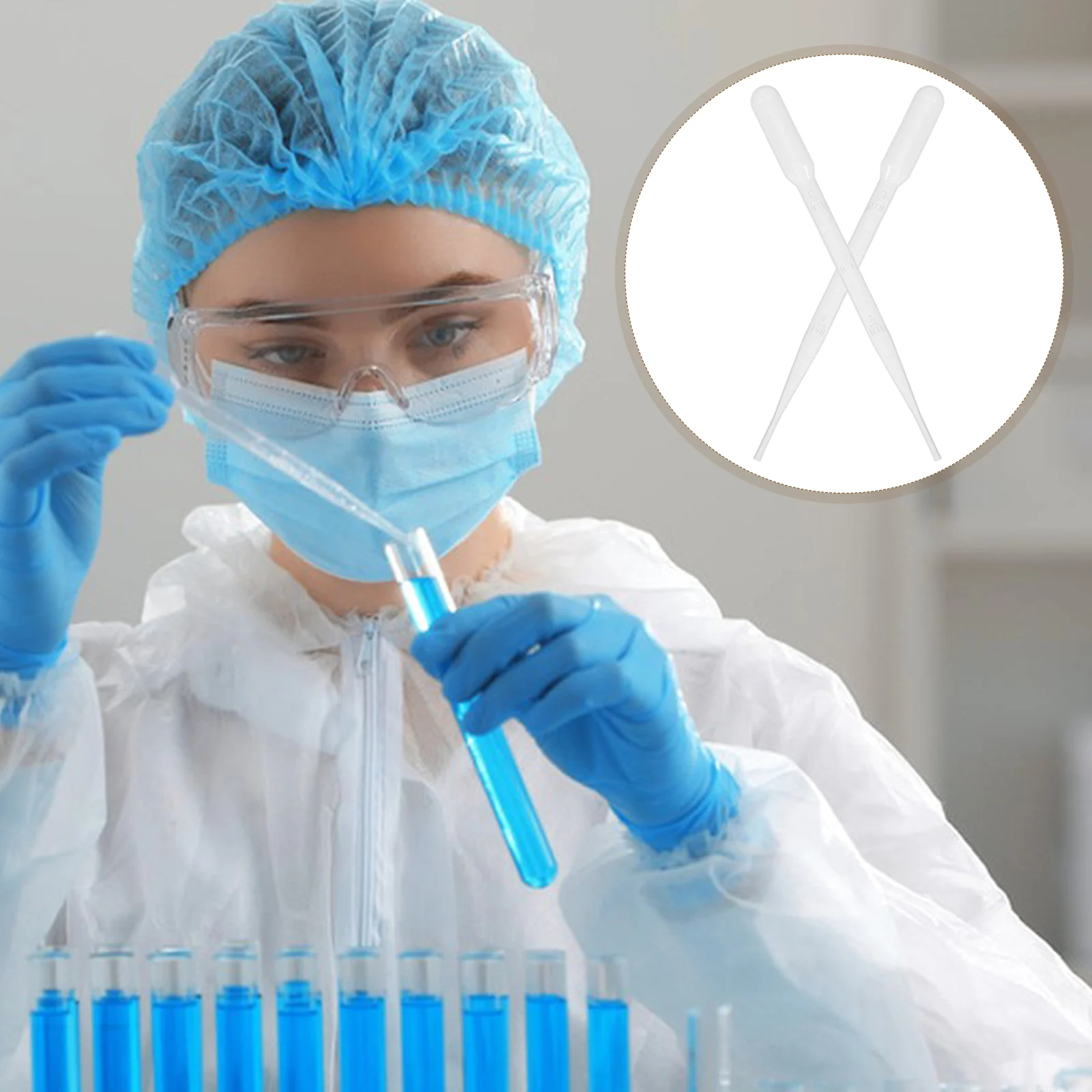 100pcs Pipettes พลาสติกแบบใช้แล้วทิ้ง 3ml ปรับเทียบ Transfer Droppers สําหรับ Lab Home ใช้ที่แม่นยํา Liquid การวัดเครื่องมือวิทยาศาสตร์