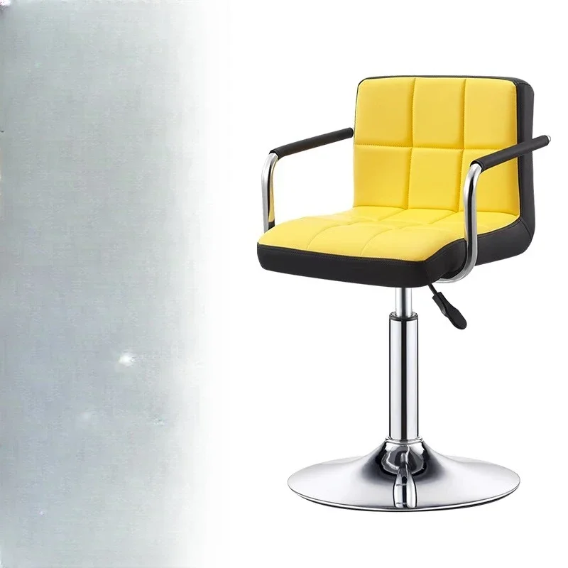 Sgabelli da bar personalizzati per pedicure Sgabelli da bar per salone di design nordico di lusso Lounge Comodi mobili Cadeira in metallo minimalista