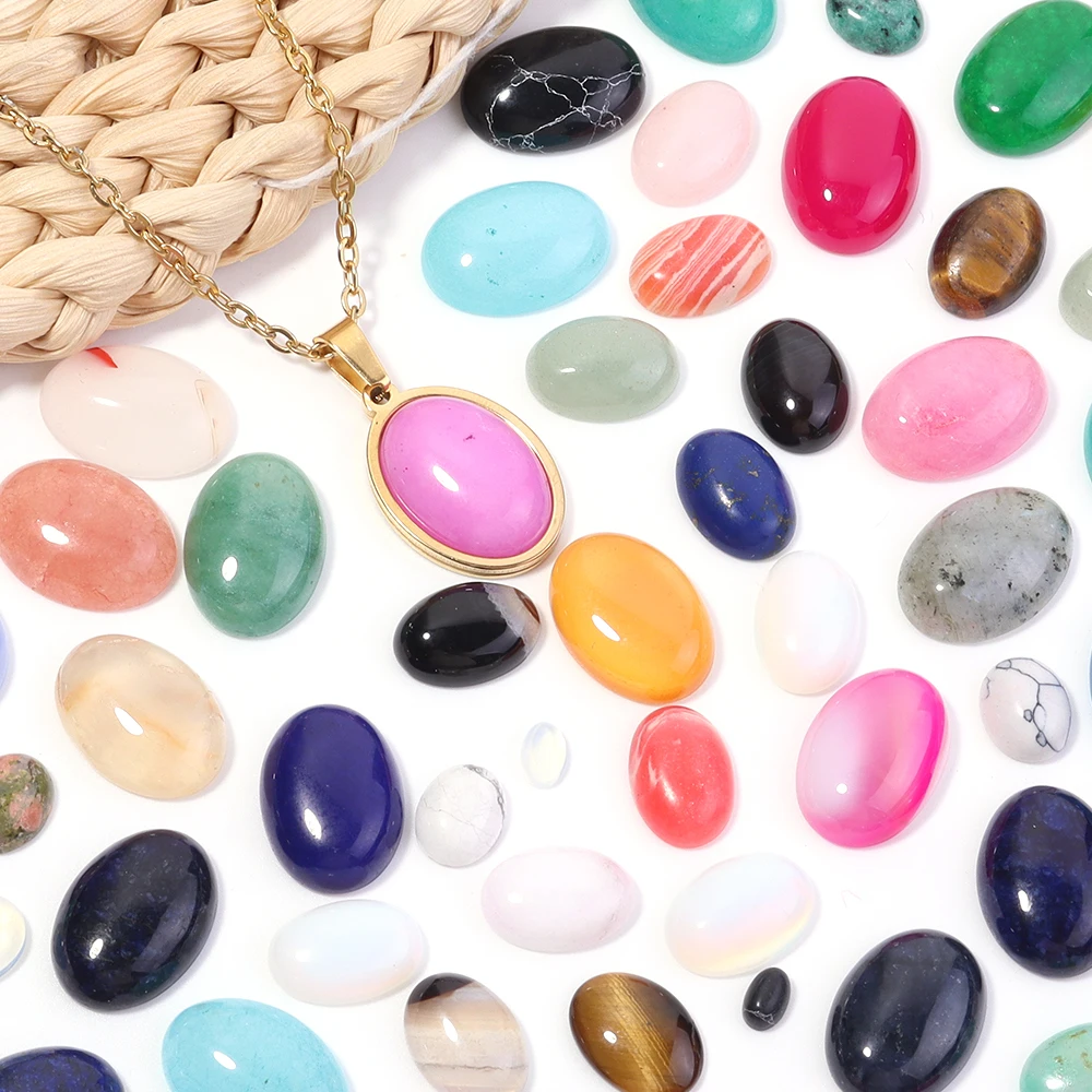 5/10 adet doğal taş Cabochon O - Jewelry Making Hoops incelemesi ve fiyatı