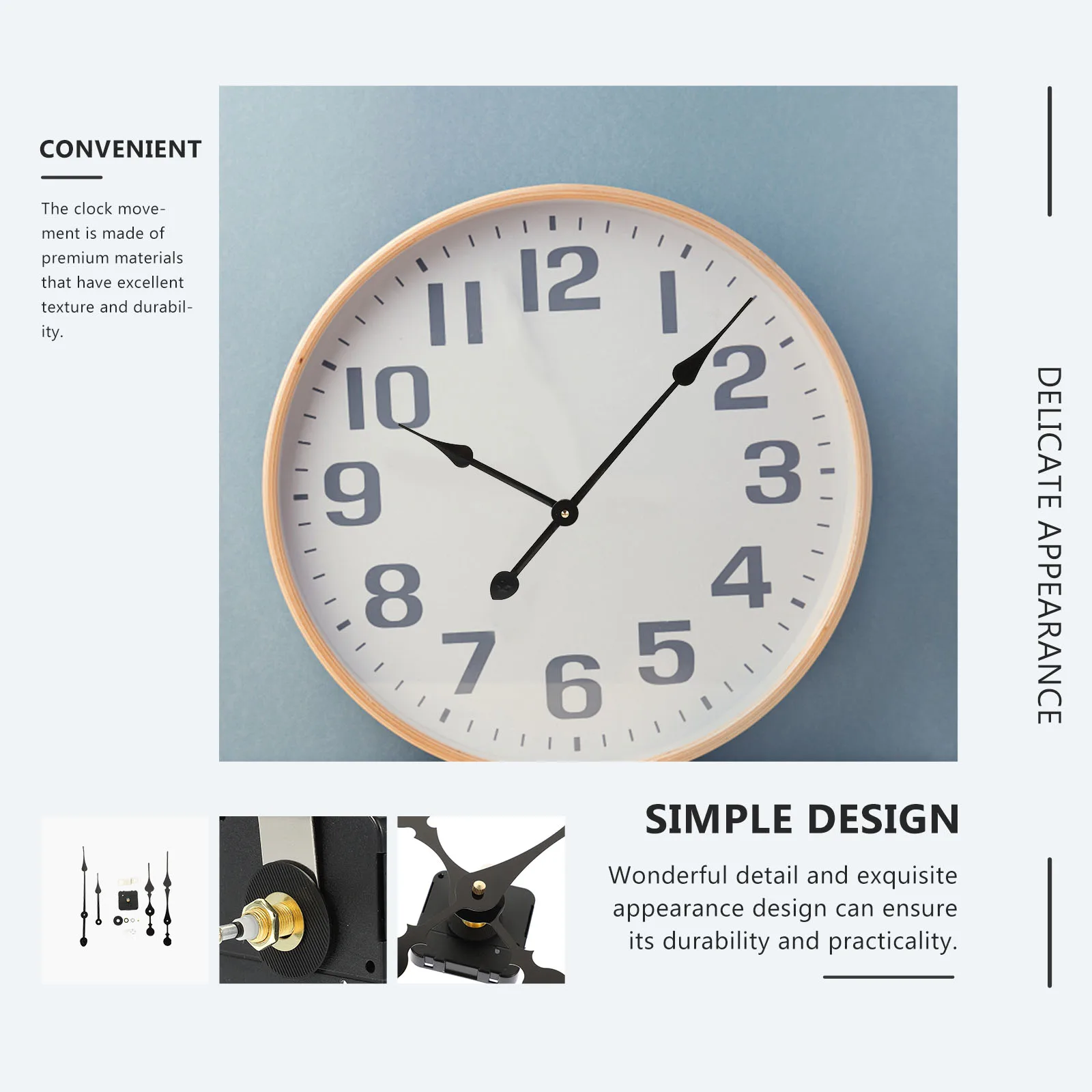 

Clock Mechanism High Torque Movements Replaceable Parts Delicate Set Quartz Wall Supplies Metal Plastic Durable Fits Various