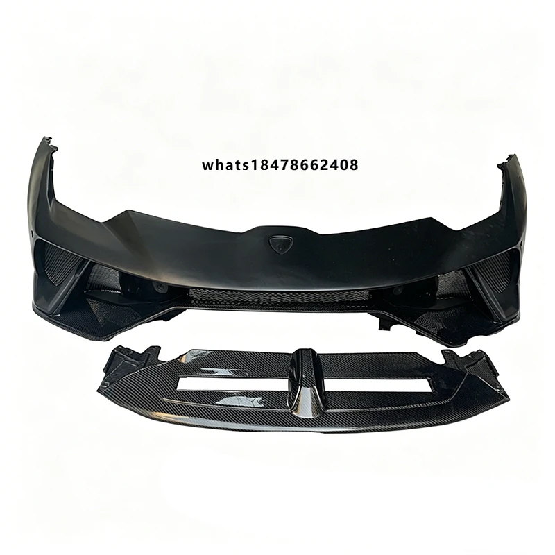 

High Quality Car Upgrade Kit P Style Carbon Fiber Front Bumper Front Lip for Huracan LP610-4 LP580 2014-2018