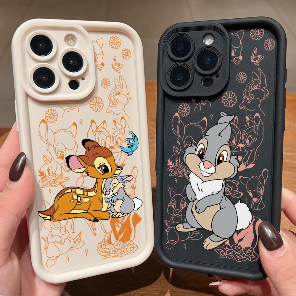 Cartoon Thumper Bambi Phone Case for Samsung Galaxy A16 A06 A35 A55 A25 A05s A15 A54 A34 A24 A14 A05 4G 5G Soft TPU Back Cover