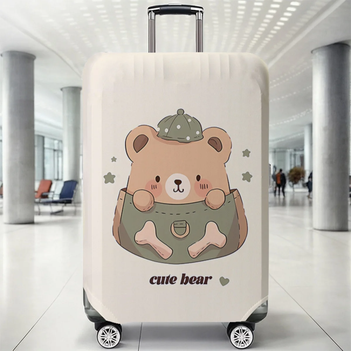 

Animal pattern luggage protection cover, set suitable for 18-32 inch luggage cover, suitcase handle cover, travel accessories