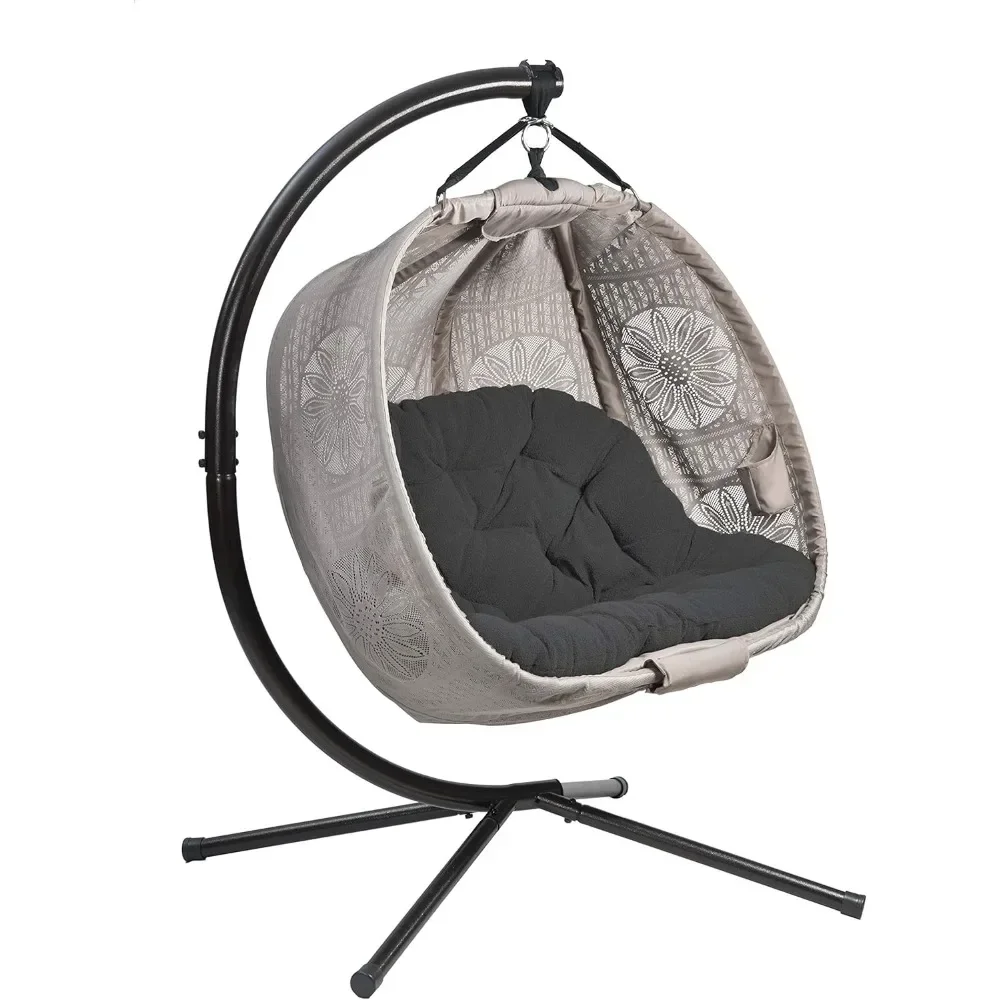 

Подвесная подставка для стула и чехол для патио с тыквой, черная подушка «Ловец снов»