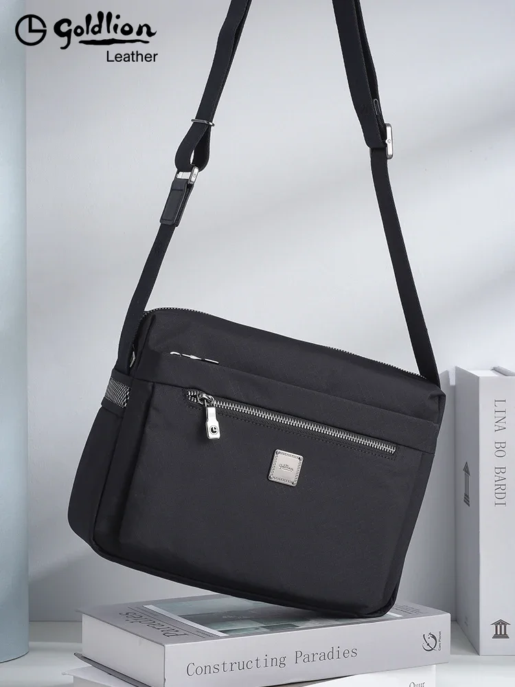 Оригинальная роскошная дизайнерская спортивная сумка Goldlion, большая вместительная водонепроницаемая мужская парусиновая сумка из ткани Оксфорд для отдыха