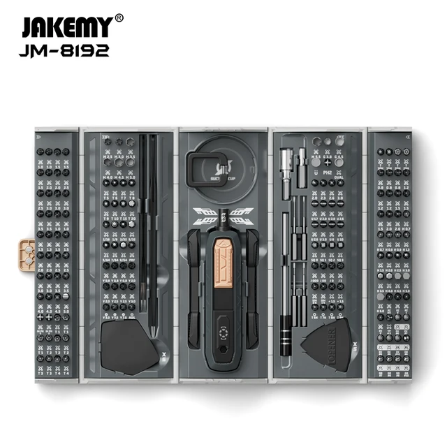 JAKEMY 180 w 1 zestaw precyzyjny wkrętak magnetyczny Torx CR-V bity zestaw wkrętaków do naprawa komputera laptopa Tablet z funkcją telefonu komórkowego