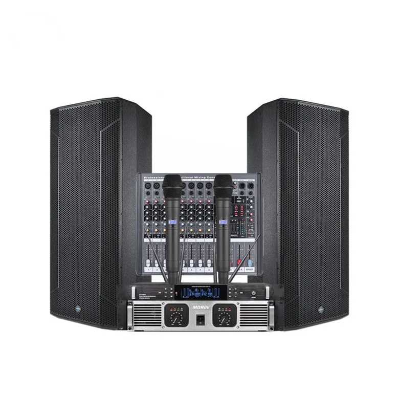 Professional Audio Large Sound Box Rated Power 1000w Dual 15 Inch Speaker for Party