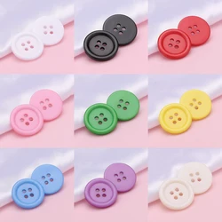 Garment Accessories 9-30mm Round Resin Button 2 Holes Craft Sewing Children's Clothing Sewing Buttons Coat Sweater Scrapbooking