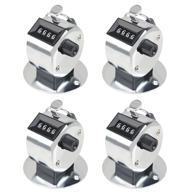 Metal Hand Counter Four Digit Counter Counter Clicks Counter Handheld Clicks Count