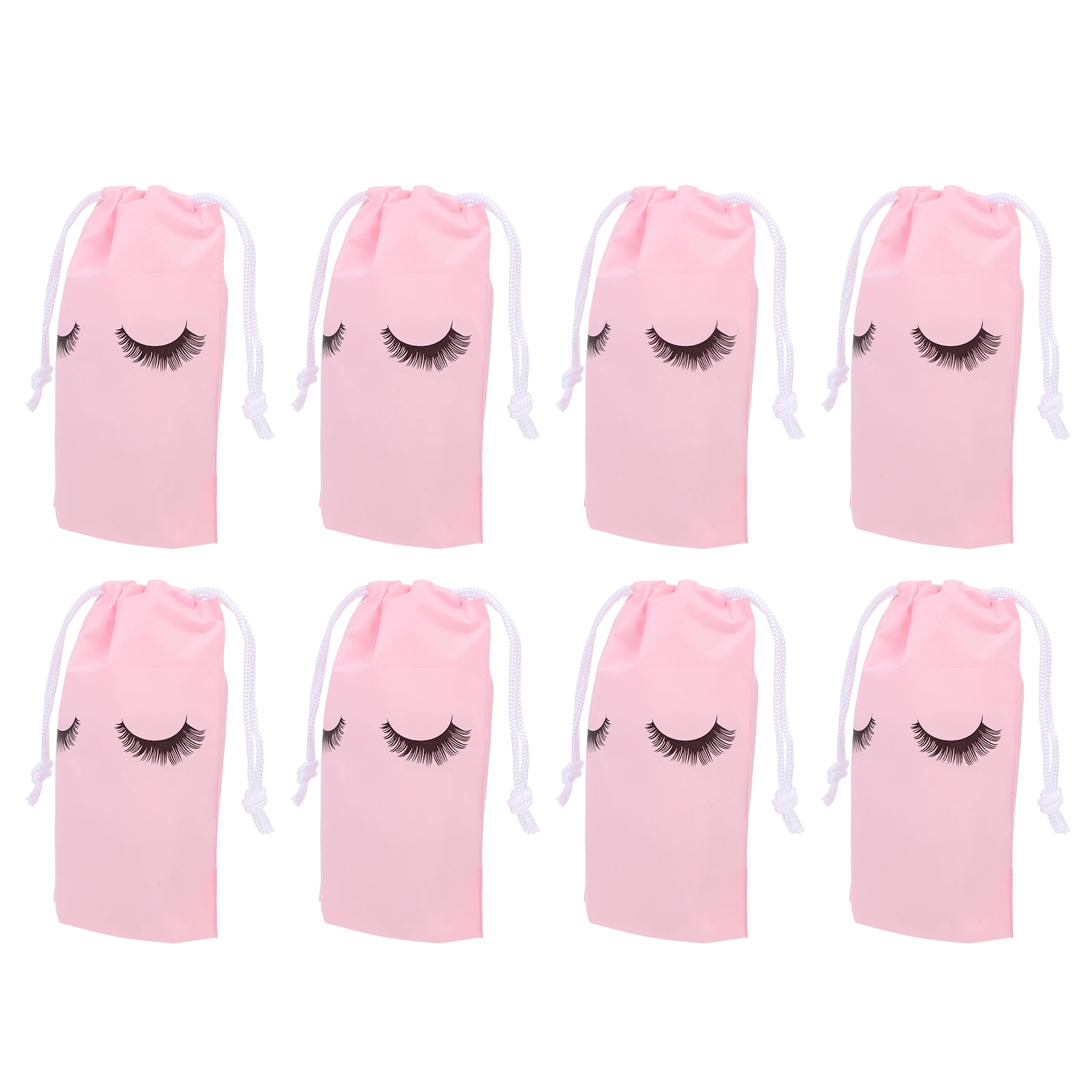 

50 Pcs Makeup Storage Bag Pink Toiletry Organizer Travel EVA Drawstring Bags Wash Bag Waterproof Portable