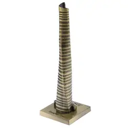 Souvenir Building Metal China Shanghai Tower Model Desk Decor Gift - 15cm