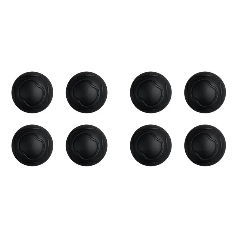 【FAMILY GATHERING】8PCS Moon Chair Foot Cover Outdoor Chair Foot Protectors Stabilizing Rubber Ball Feet Pad Camping Part Black